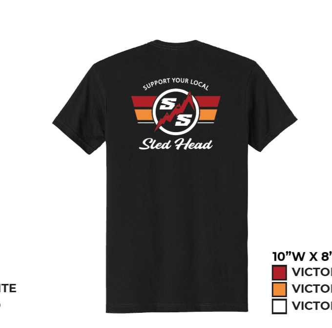 Support Your Local Sled Head Tee